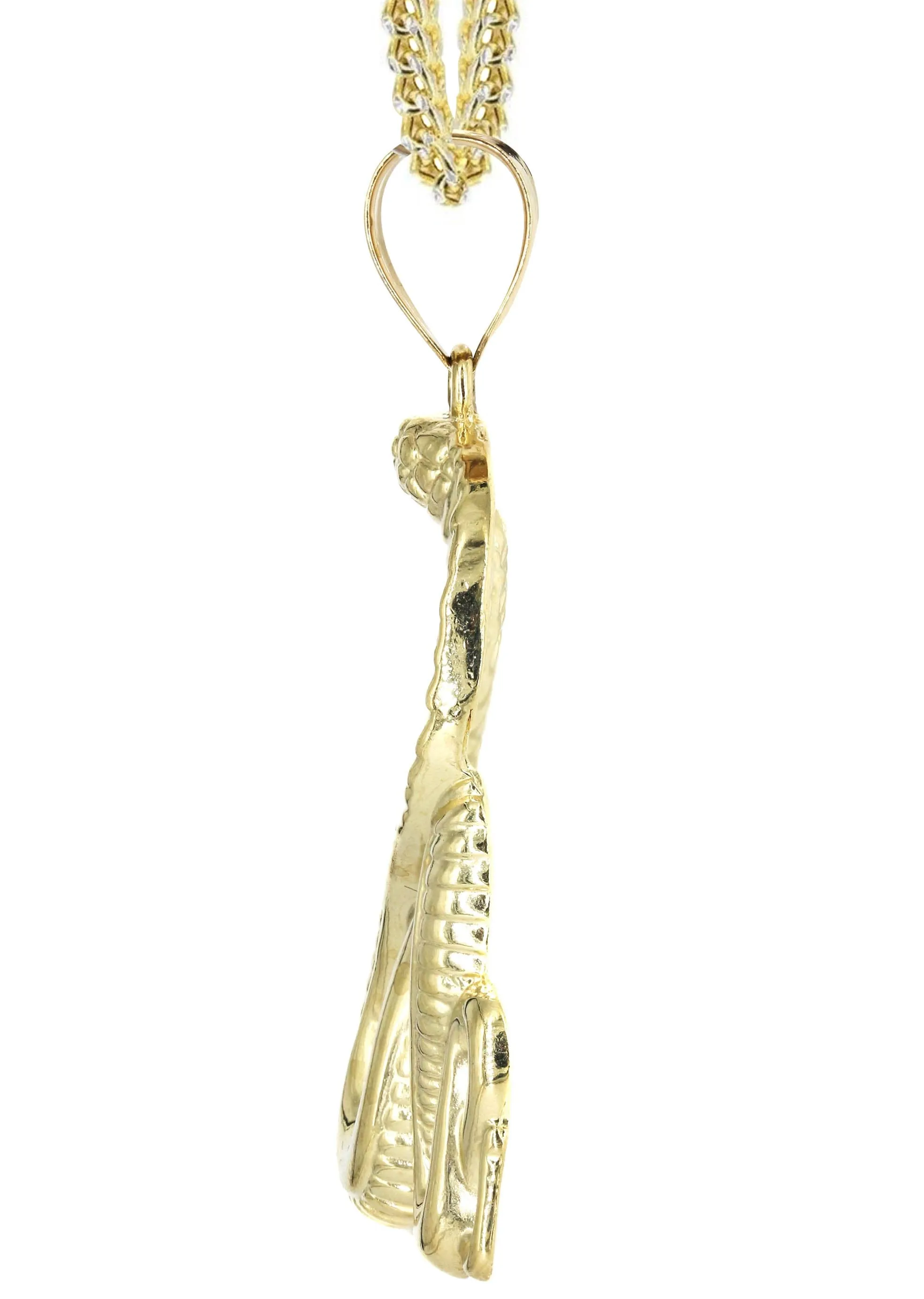 10K Yellow Gold Cobra Necklace | Appx. 21.7 Grams