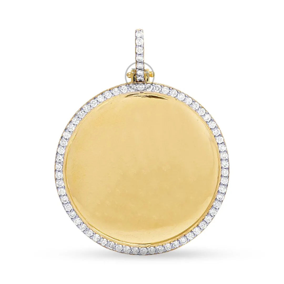 10K Yellow Gold Memory Pendant with 2.00CT Diamonds