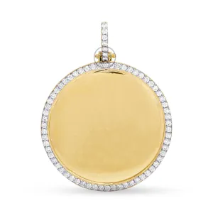 10K Yellow Gold Memory Pendant with 2.00CT Diamonds
