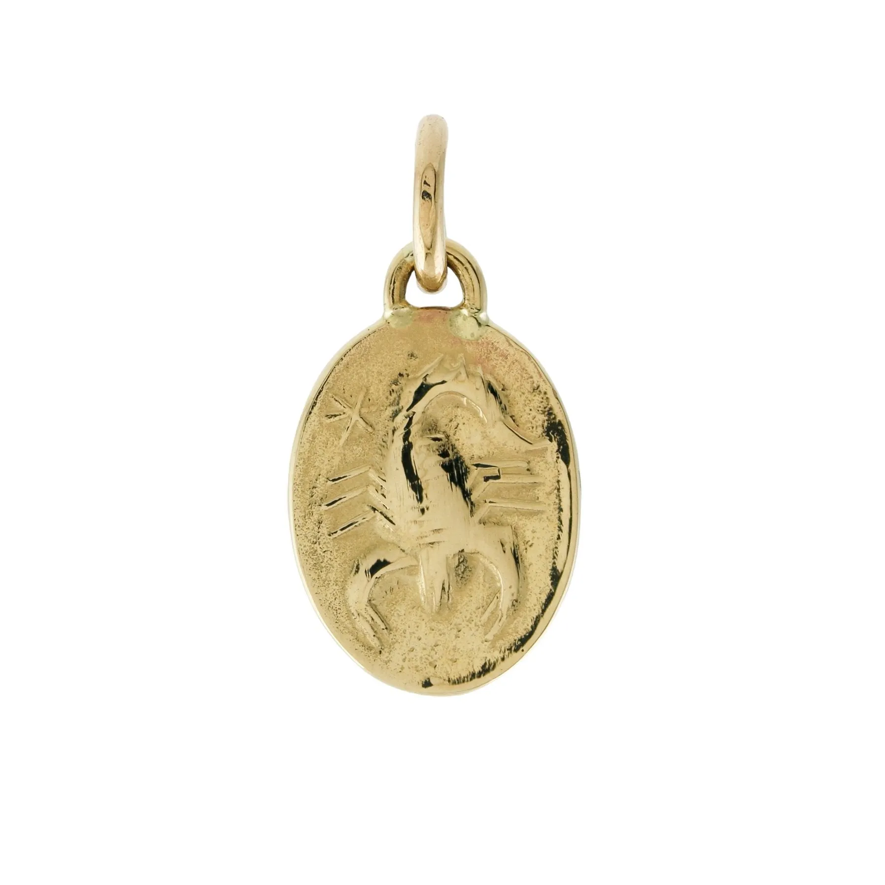 14k Solid Gold Scorpion Pendant