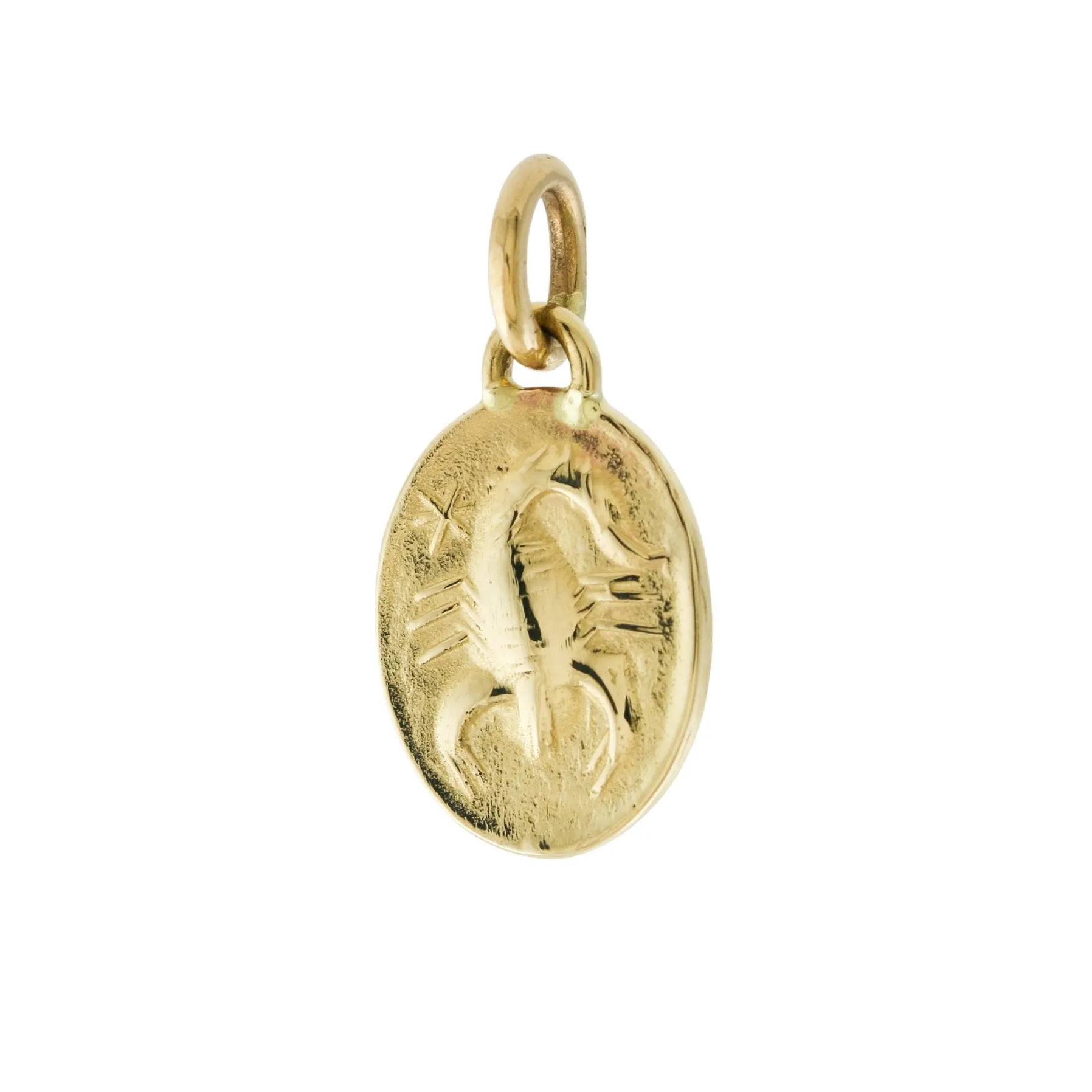 14k Solid Gold Scorpion Pendant