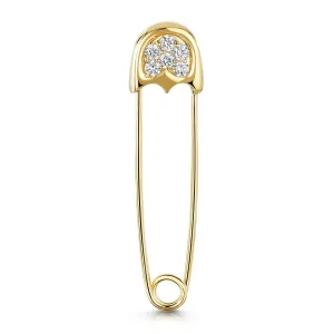 18ct Yellow Gold Brilliant-Cut Diamond Pin 0.57ct