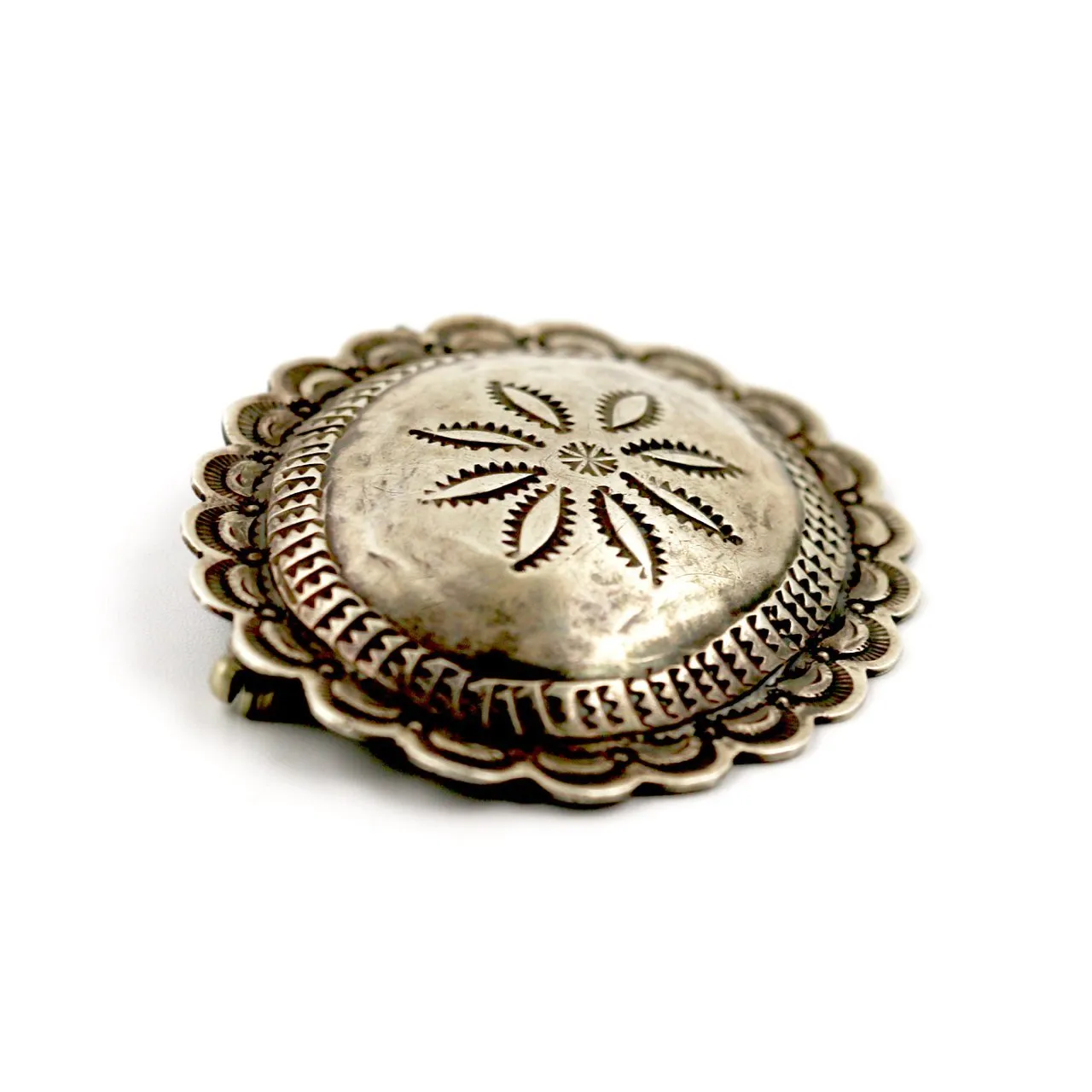 1940's Navajo Concho Brooch