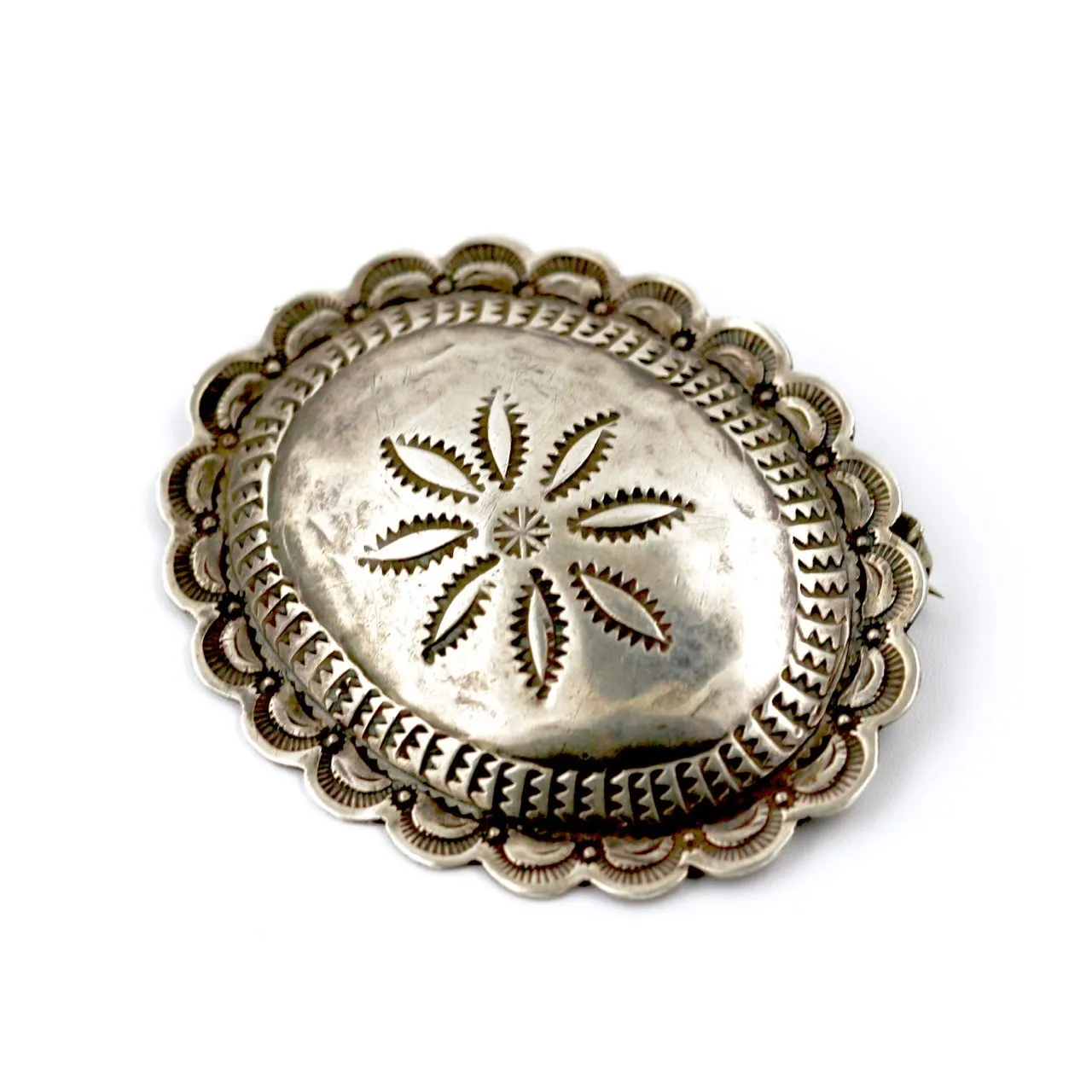 1940's Navajo Concho Brooch