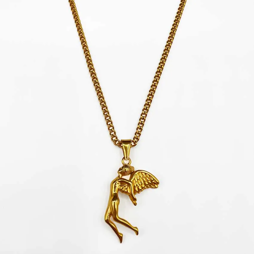24kt Gold Fallen Angel Necklace
