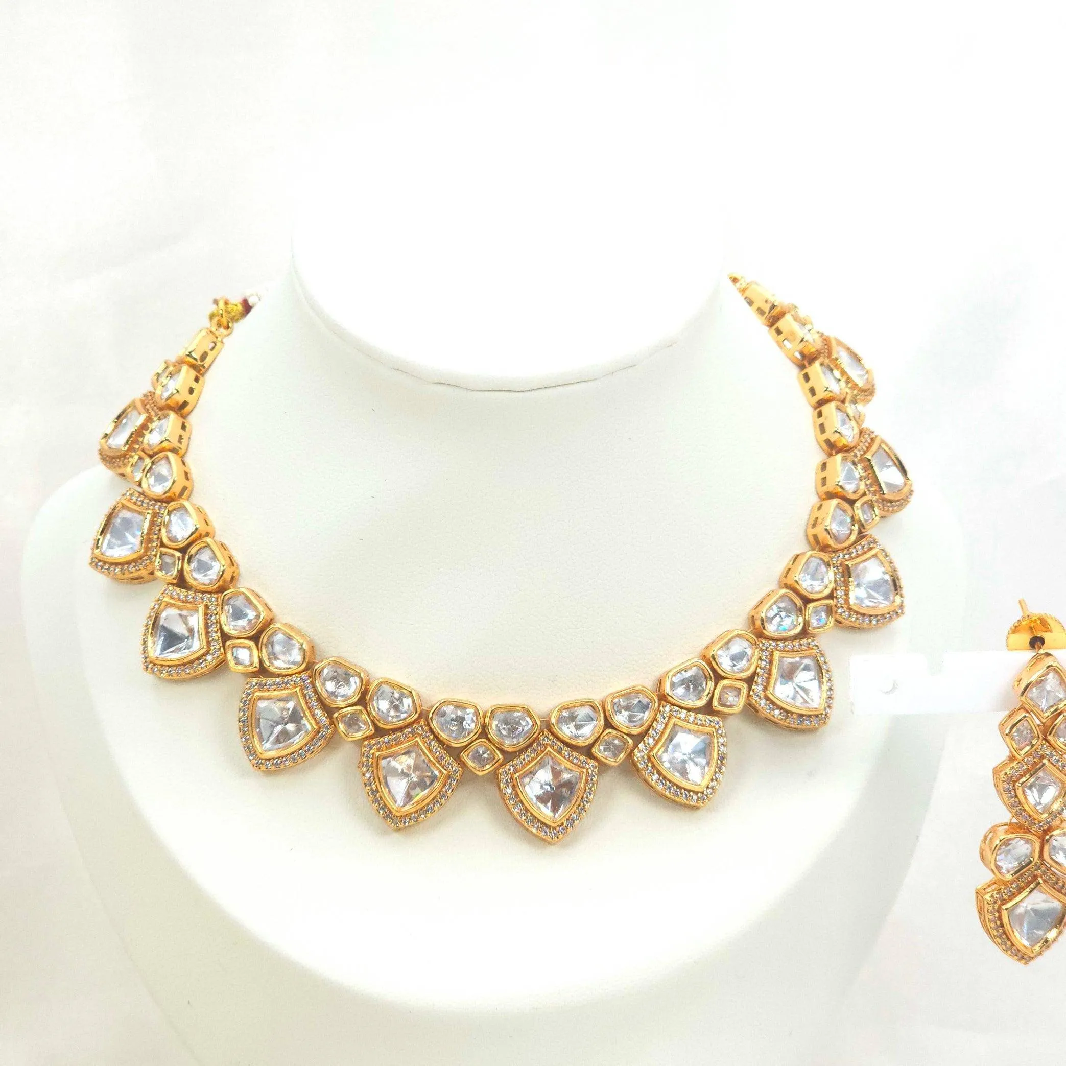 Aman Uncut Kundan Bridal Choker Necklace Set