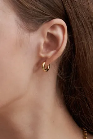 [ANNAFLAIR1986] Seasonless SMALL BOLD RING EARRINGS (2colors) AE4230009