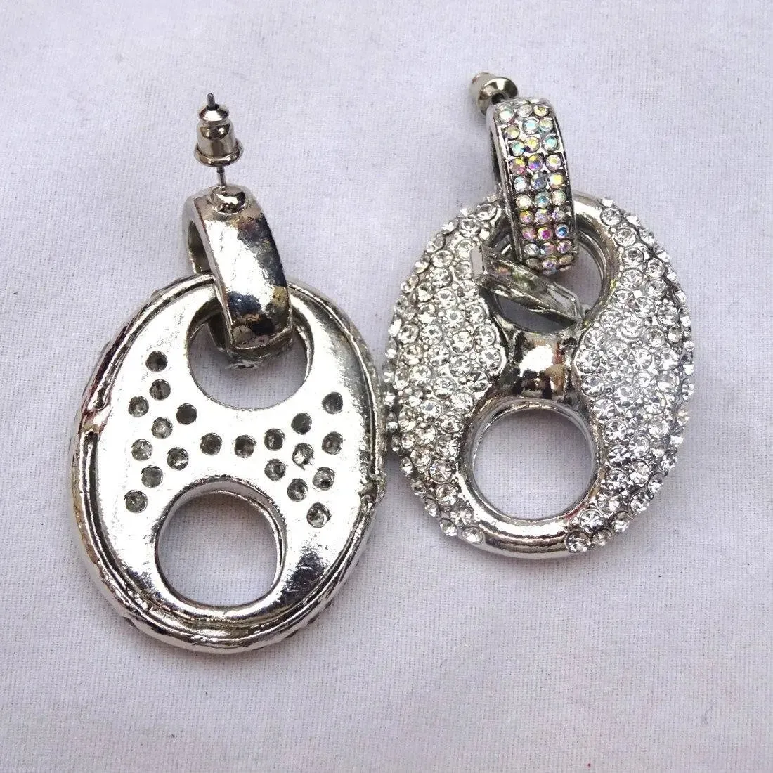 Beautiful Full Heavy Crystal Bold Big Cocktail Party Earring Jewellery