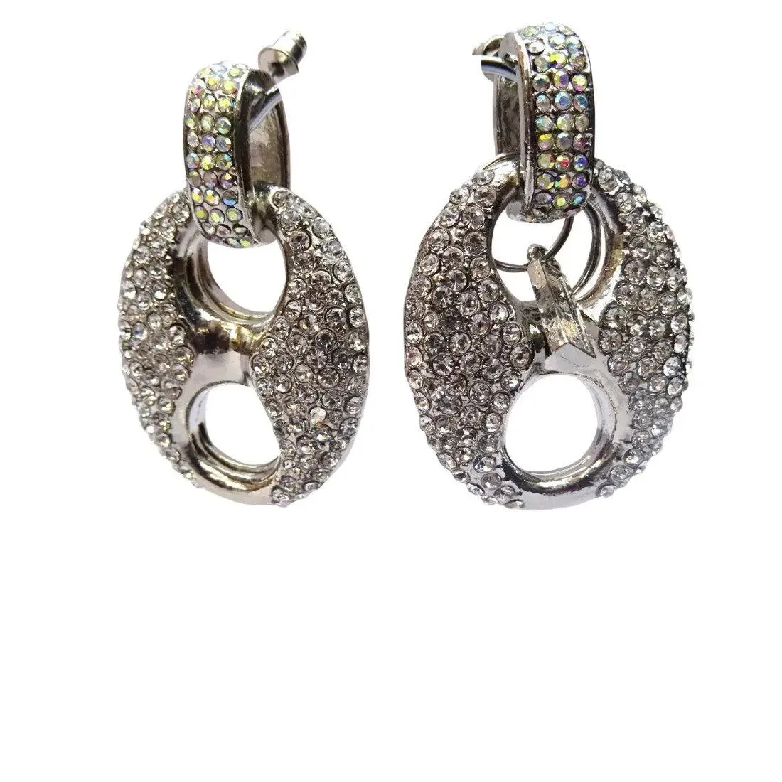 Beautiful Full Heavy Crystal Bold Big Cocktail Party Earring Jewellery