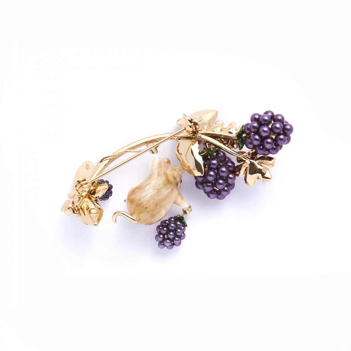 Bill Skinner Blackberry Mouse Brooch