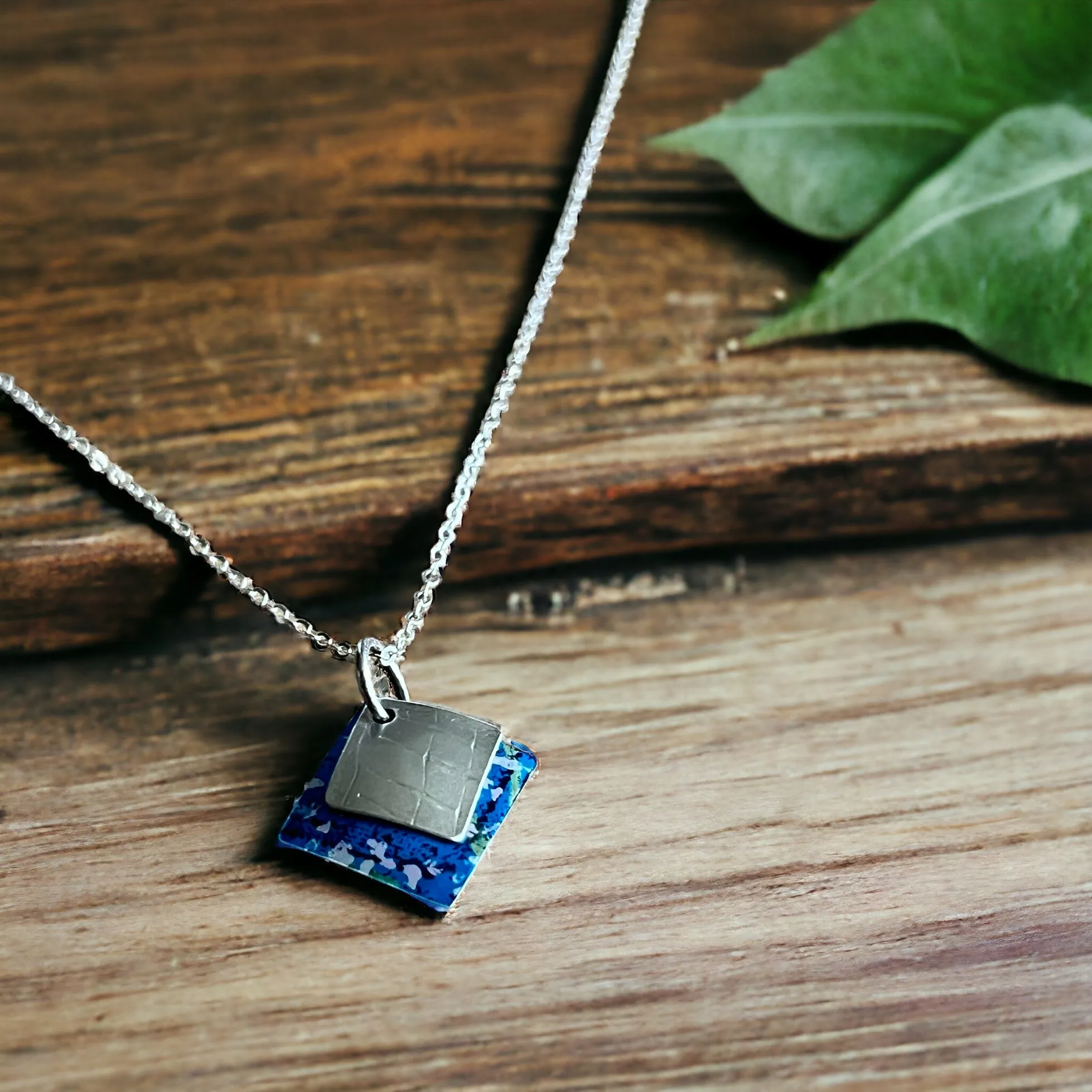Blue speckle Necklace