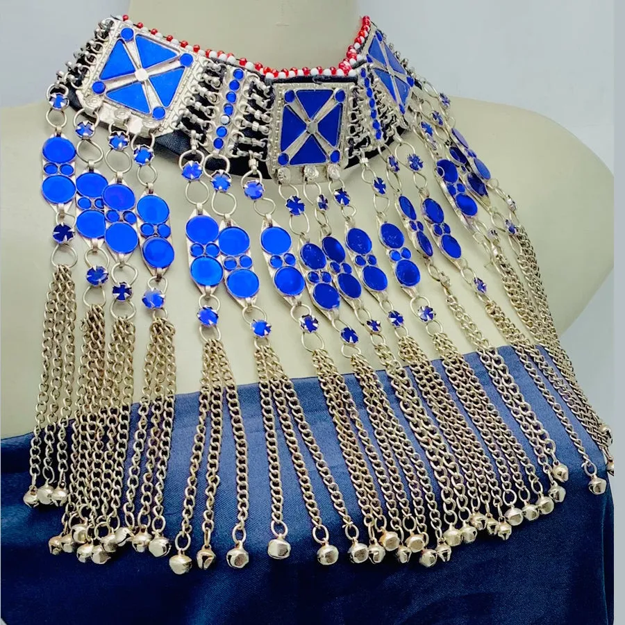 Blue Stones Handmade Choker Necklace