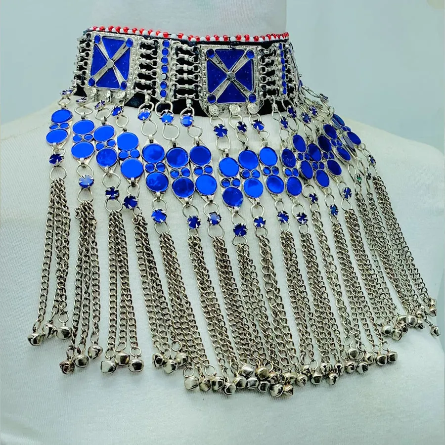 Blue Stones Handmade Choker Necklace