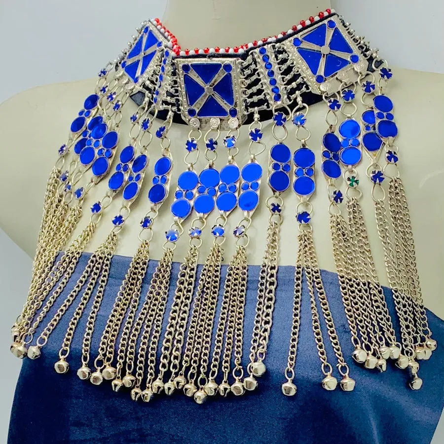 Blue Stones Handmade Choker Necklace
