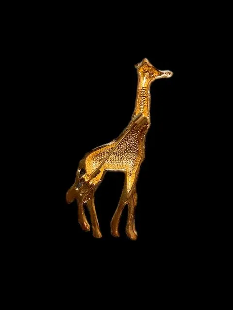Colorful Giraffe Enamel Lapel Pin Broach