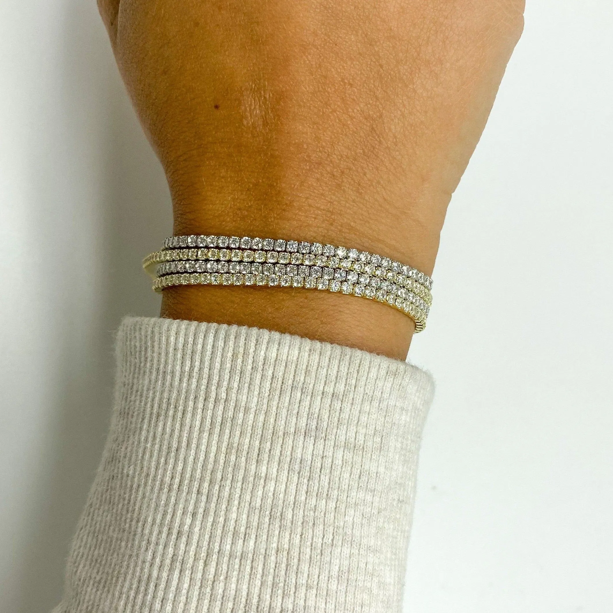 CZ Tennis Bracelet | Gold Vermeil