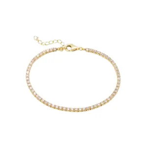 CZ Tennis Bracelet | Gold Vermeil