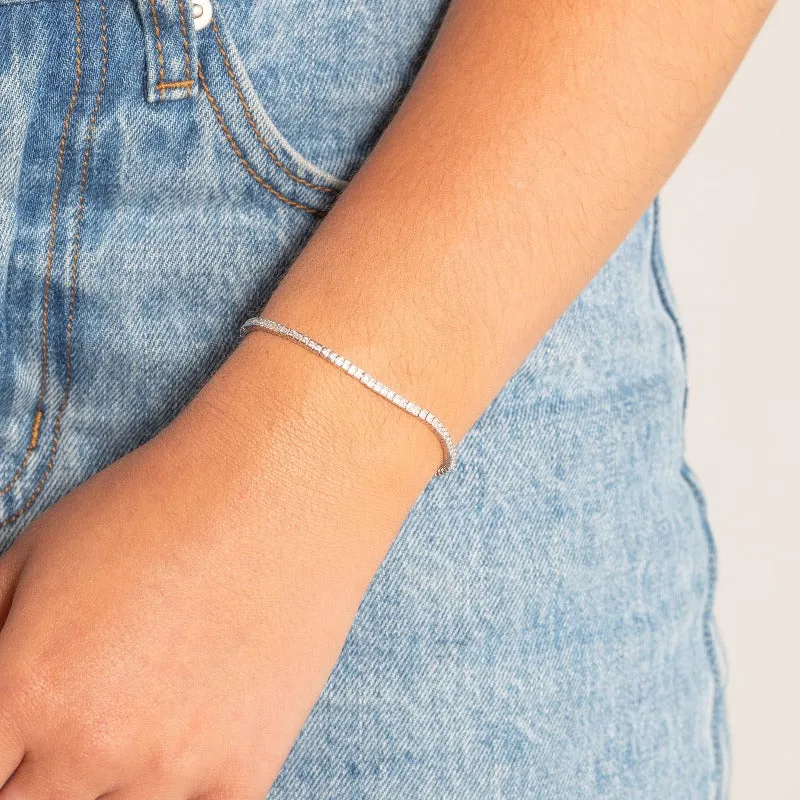 CZ Tennis Bracelet | Gold Vermeil