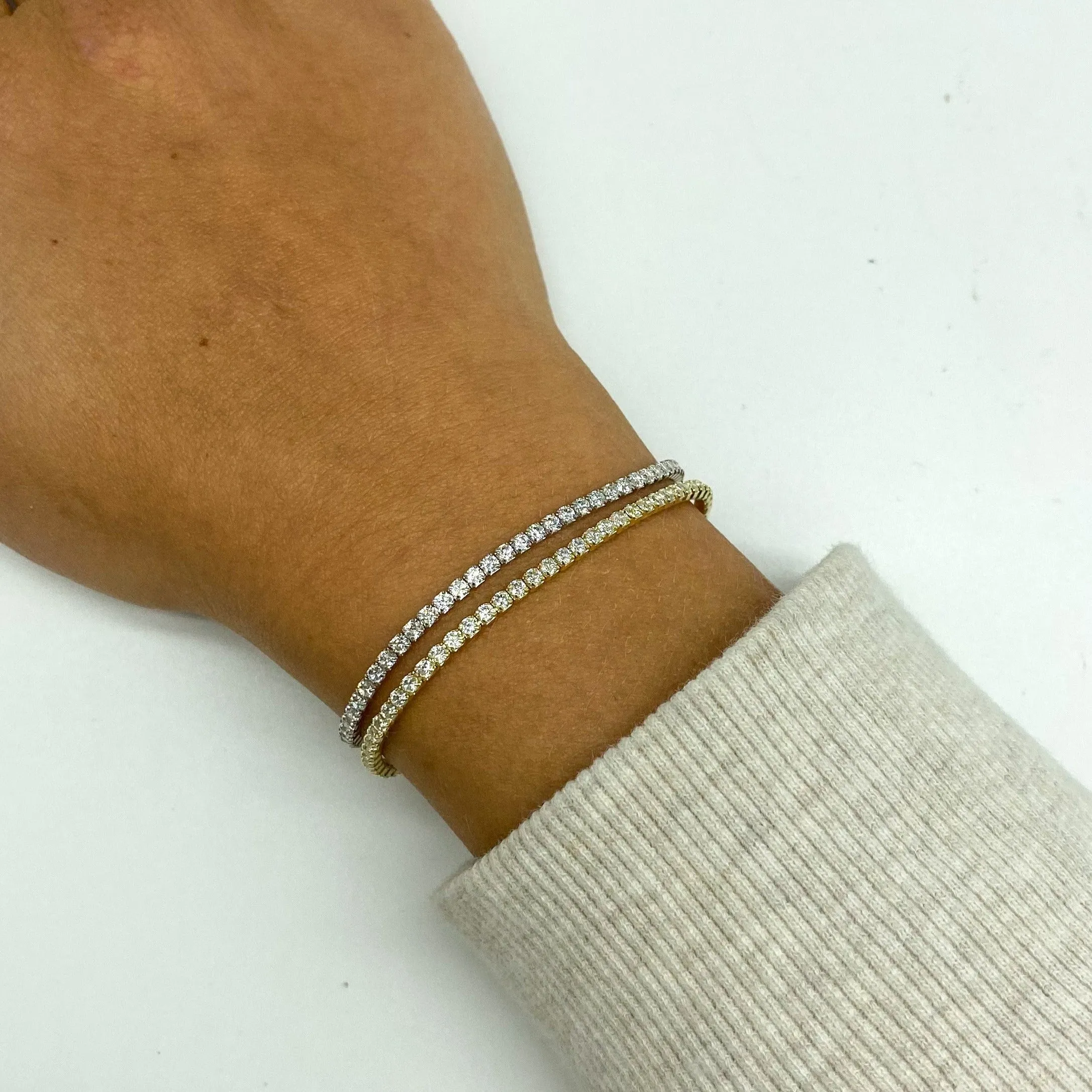 CZ Tennis Bracelet | Gold Vermeil