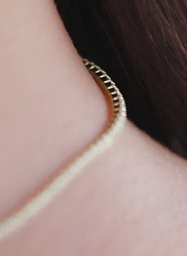 CZ Tennis Choker | 10k Solid Gold