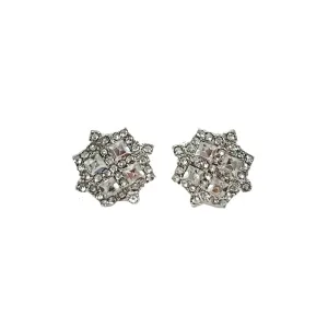 Diamante Cluster Earring: Crystal Stud Earring