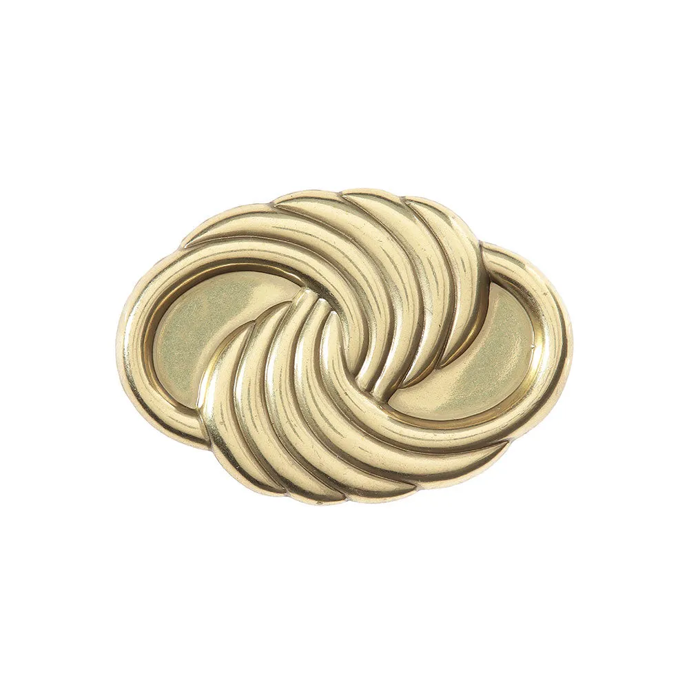 Distressed Metal Swirl Brooch