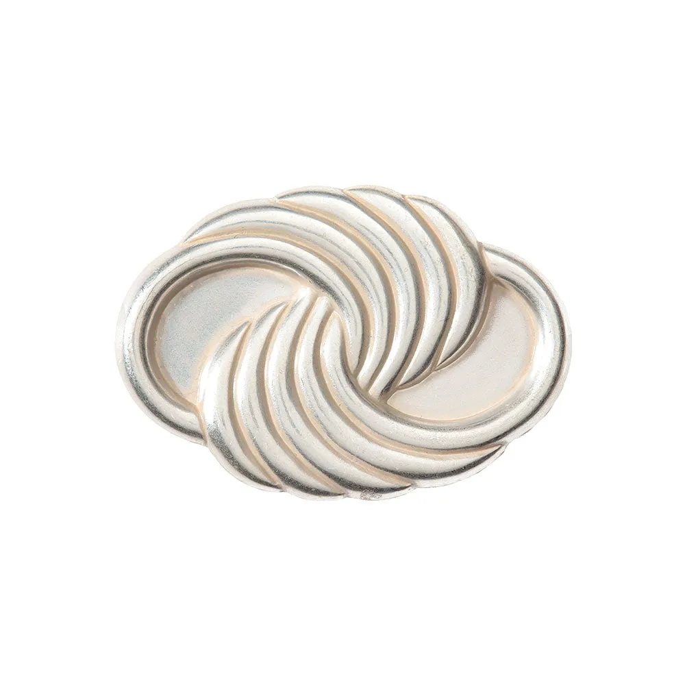 Distressed Metal Swirl Brooch
