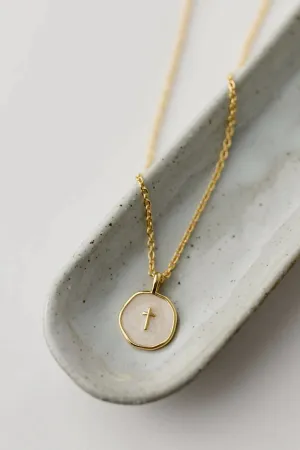 Emily Necklace with Cross Pendant