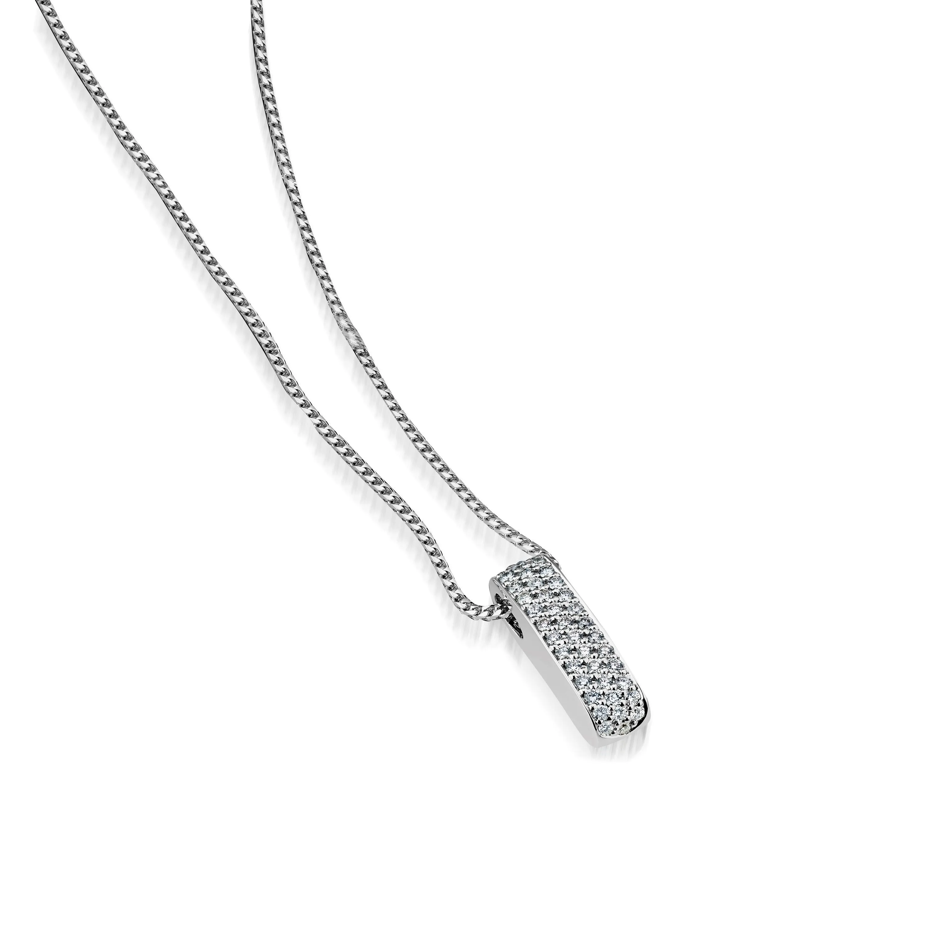 Essence Pave Diamond Pendant Necklace