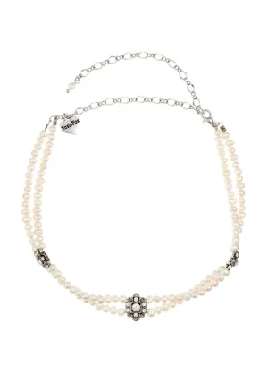 Fresh water pearl and crystal choker by Rosie Fox