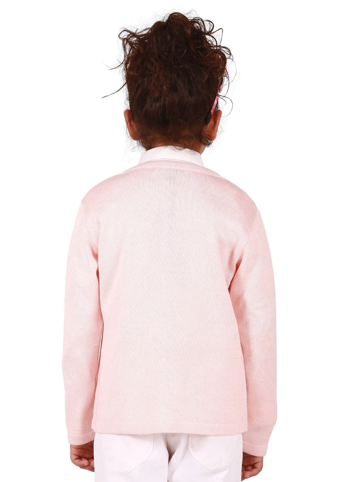 Girl's Light Peach Frock - EGTF19W-064