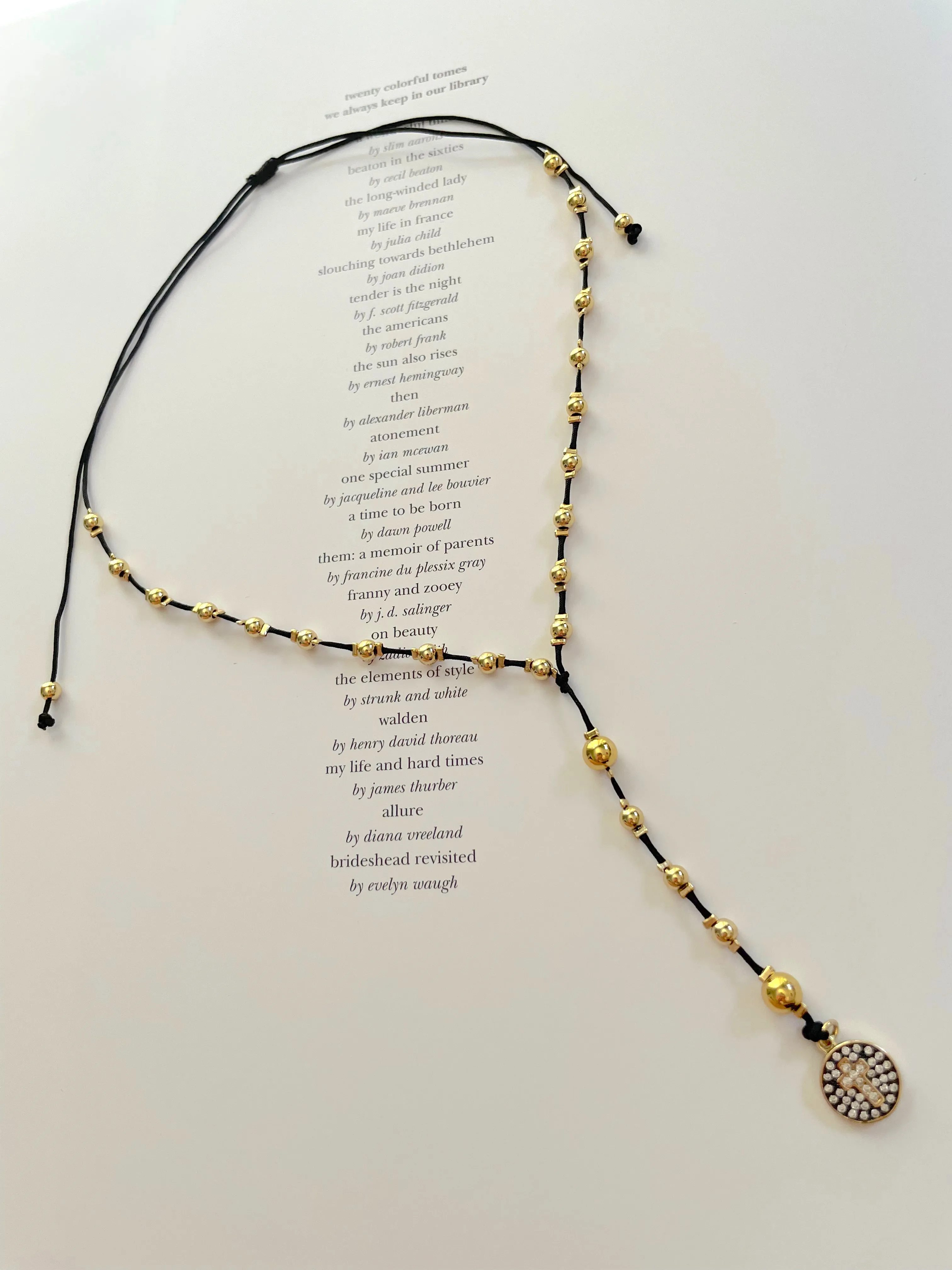 Gold beaded rosary