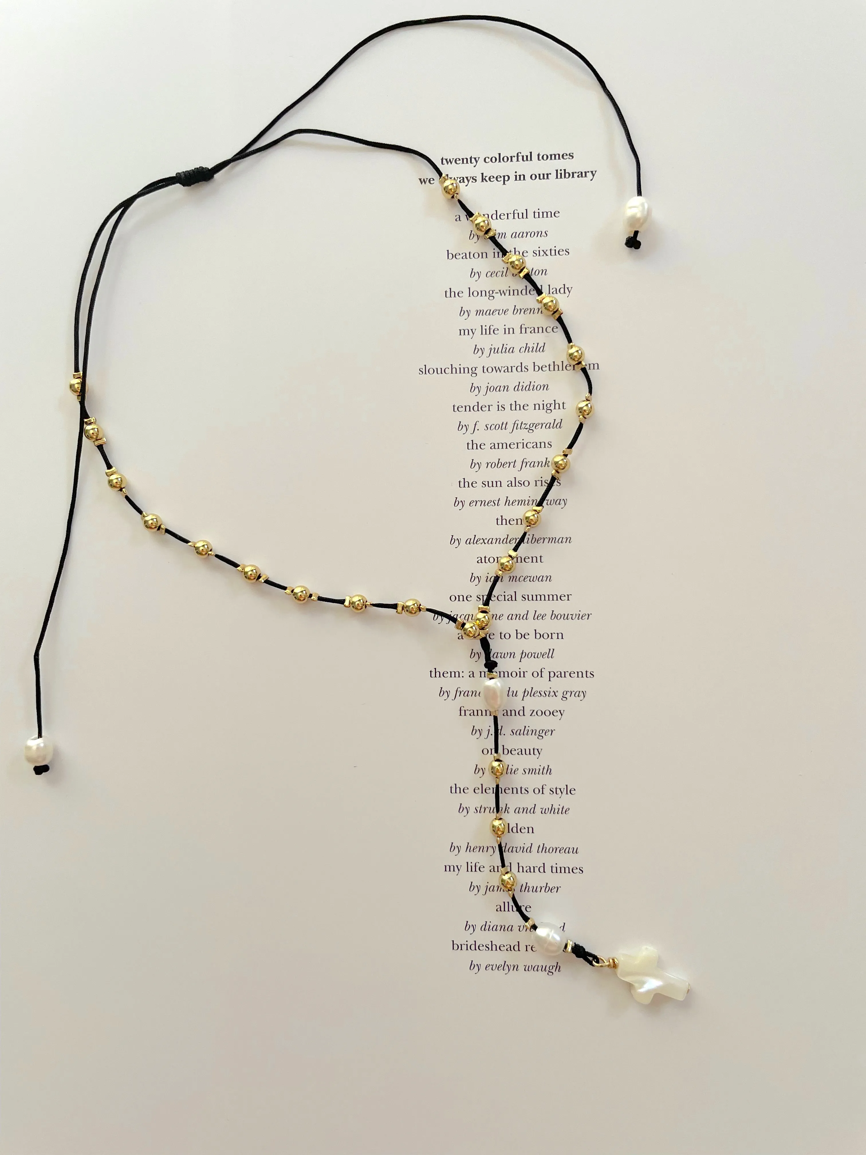 Gold beaded rosary