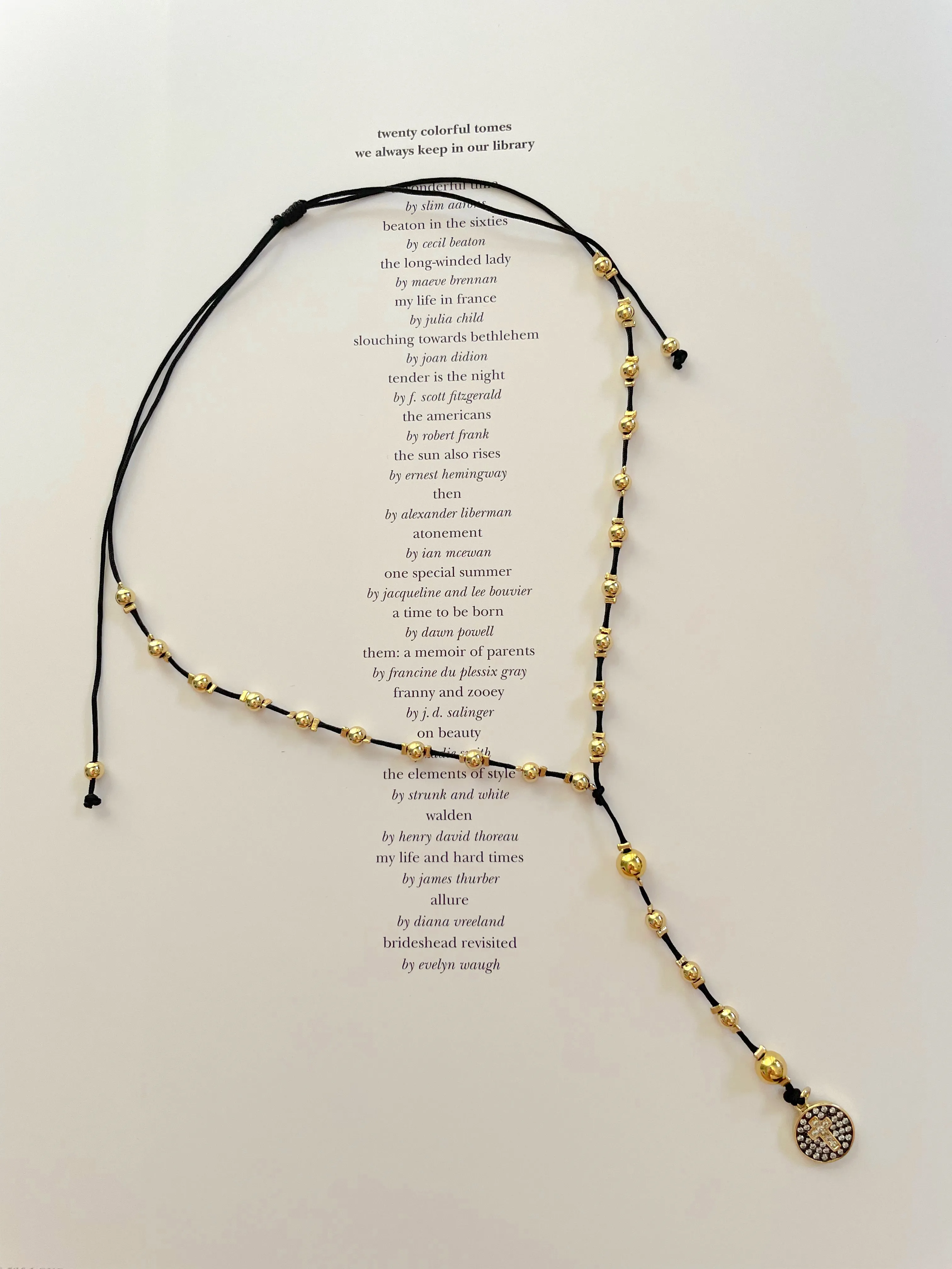 Gold beaded rosary