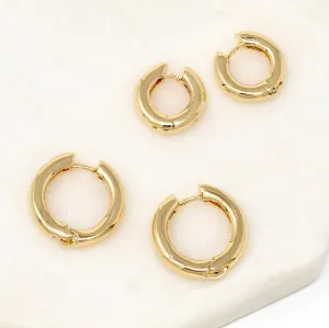 Gold Filled Bold Mini Huggie Earrings