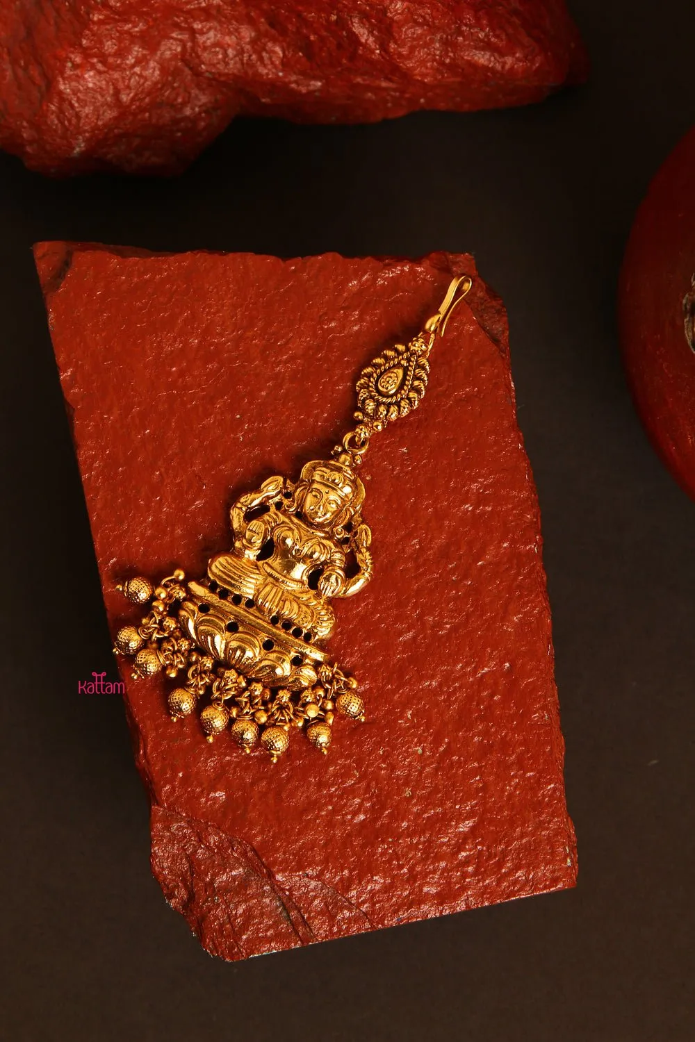 Golden Lakshmi Maang Tikka