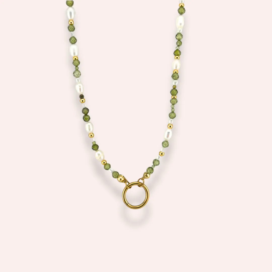 Handmade Green-Gold necklace
