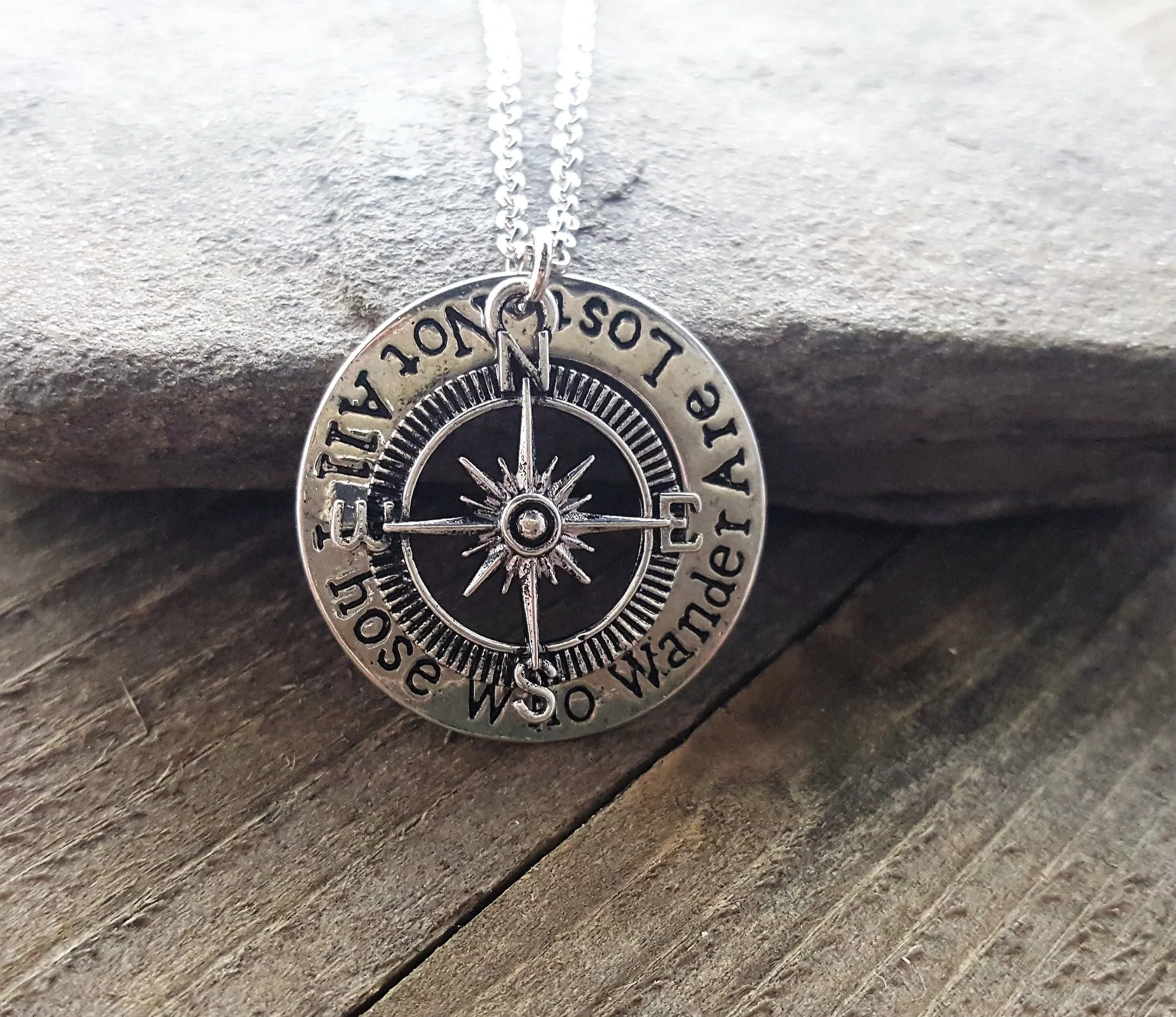 Handmade Not All Those Who Wander Are Lost Necklace