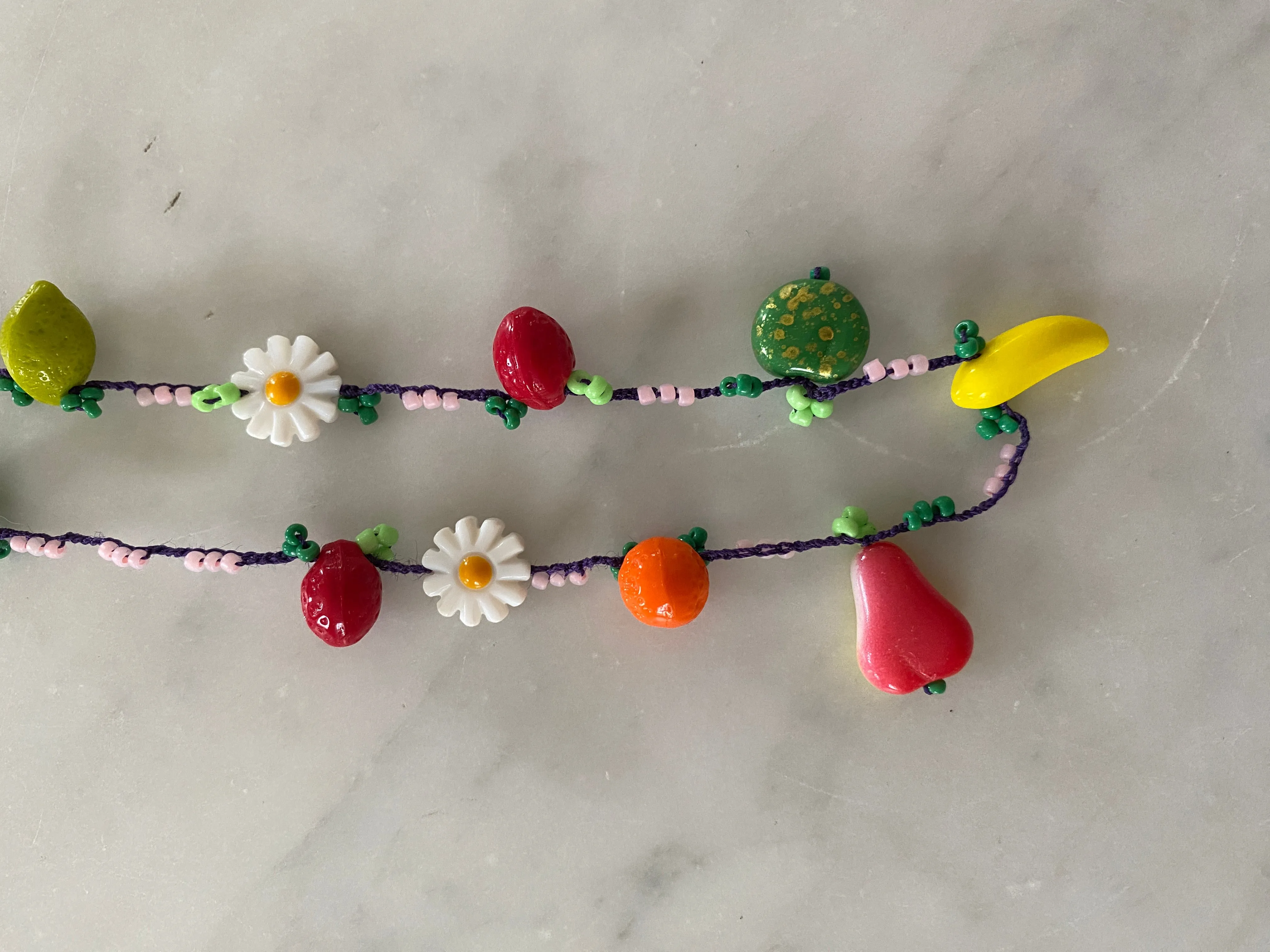 ITALIAN HANDMADE NECKLACE - FRIUTS