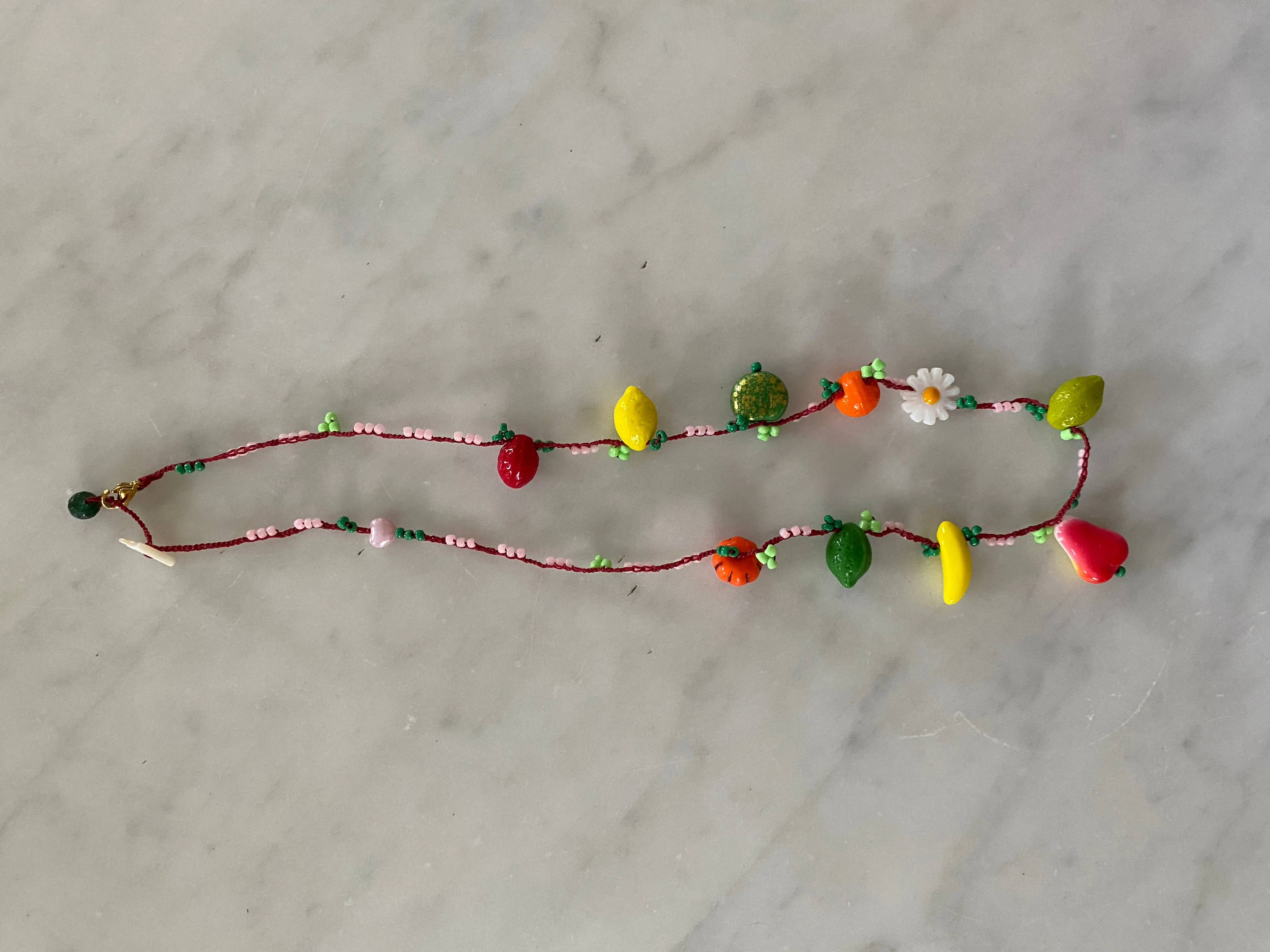 ITALIAN HANDMADE NECKLACE - FRIUTS