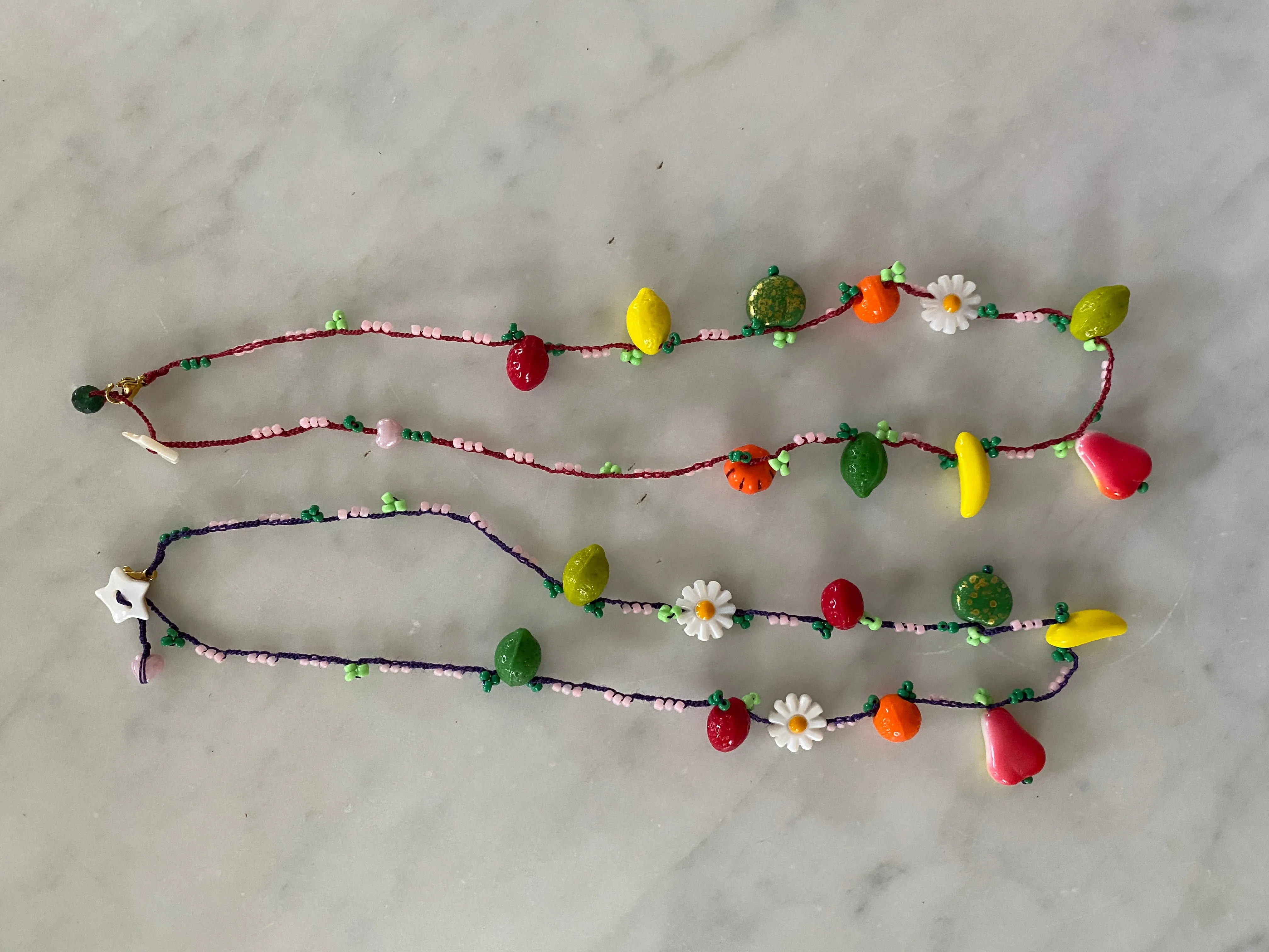 ITALIAN HANDMADE NECKLACE - FRIUTS