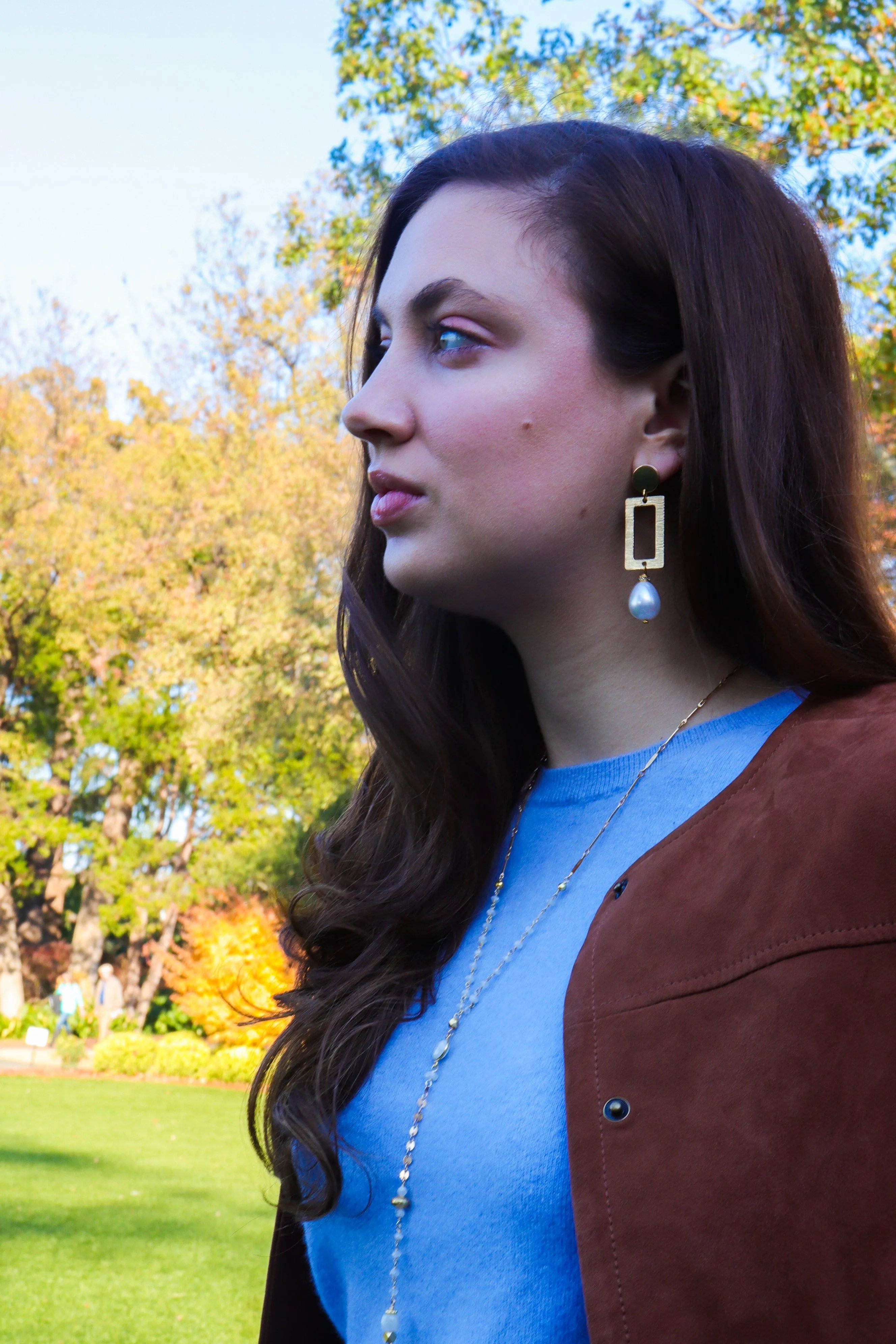 Jana Gold and Pearl Earrings