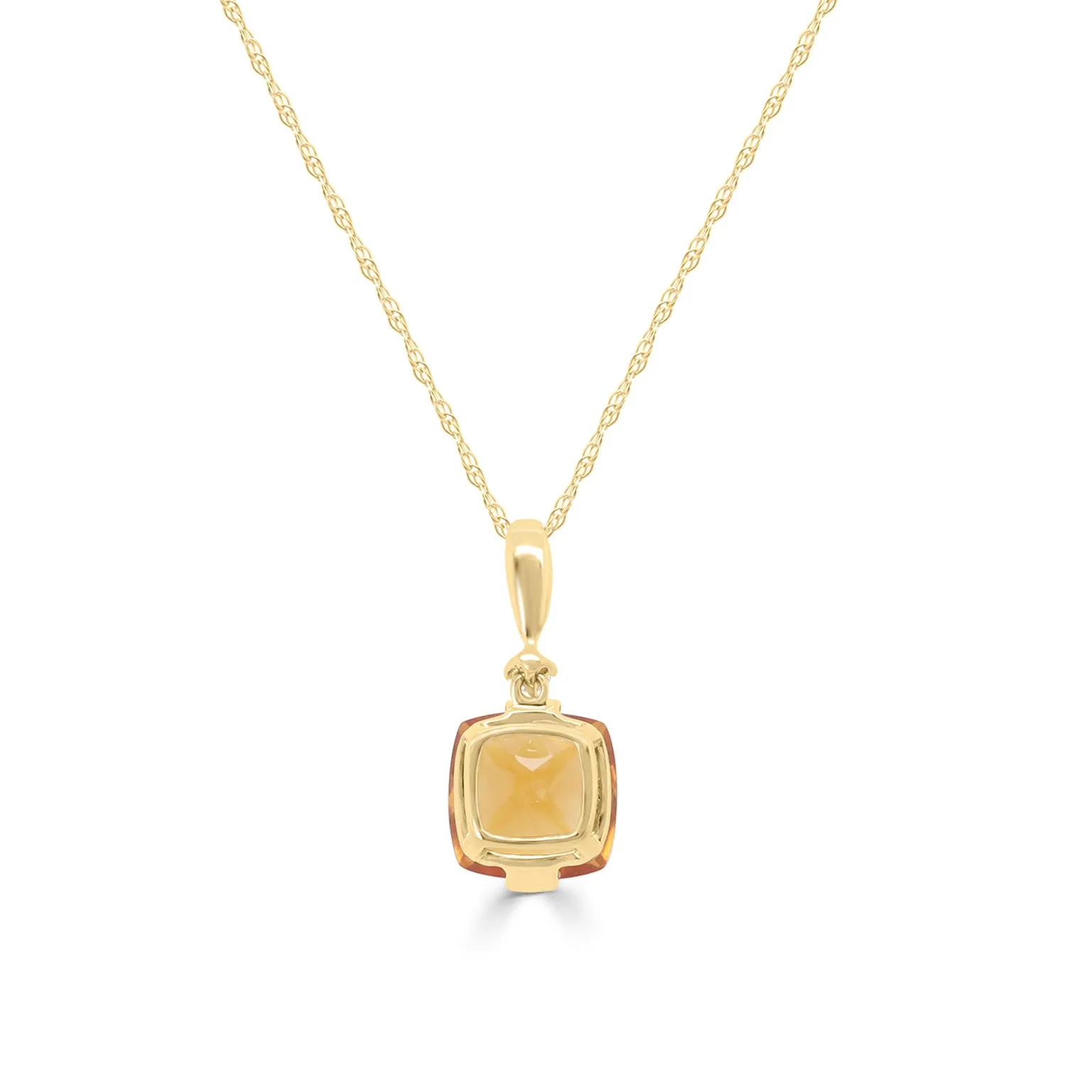 Kehlani 10K Yellow Gold Cushion-Cut Brazilian Citrine Pendant