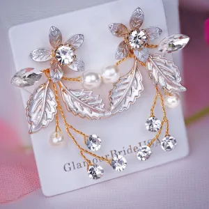 Kenzie - Floral Bridal Earrings