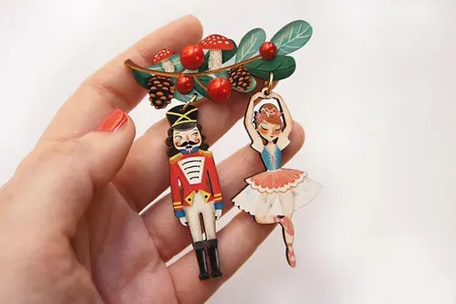 LaliBlue :  Christmas :  Nutcracker Couple Brooch