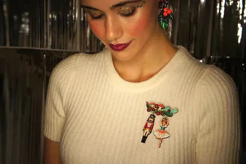 LaliBlue :  Christmas :  Nutcracker Couple Brooch