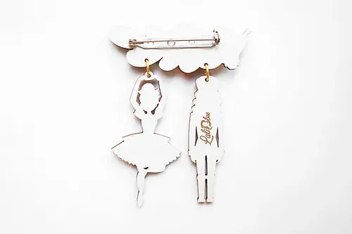 LaliBlue :  Christmas :  Nutcracker Couple Brooch