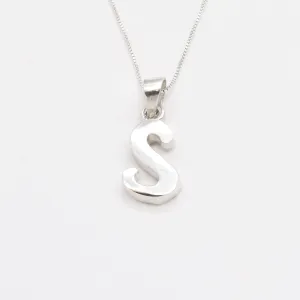 Letter S Pendant - Name Initial Pendant - Personalized Gift