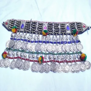 Massive Antique Long Dangling Choker Necklace