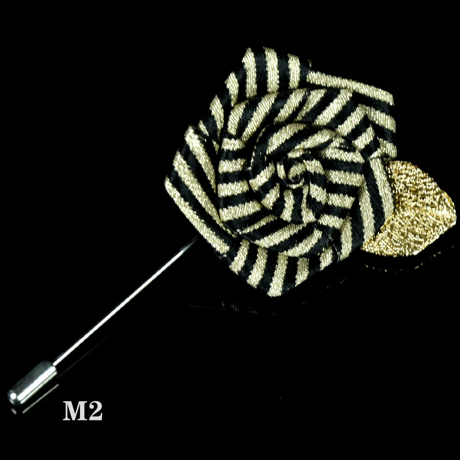 Mens Floral Colorblock Suit Brooch